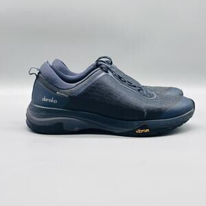 Dansko Shoes Womens 7.5 Blue Makayla Waterproof Vibram Walking Trail Sneakers